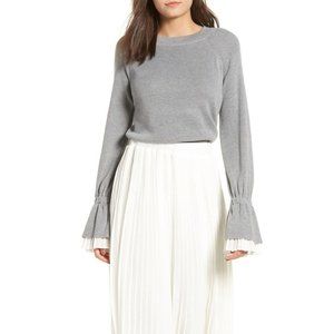English Factory Women S Dress Knit Top Pleated Skirt Nordstrom Midi Boho Bell LA